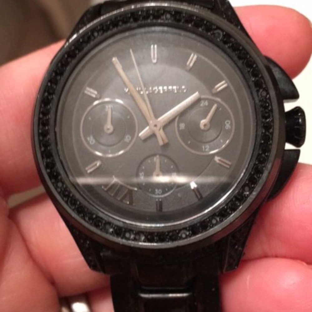 Karl lagerfield black ceramic watch